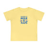 Powered by Milk & Naps Baby T-Shirt, Cute Baby Tee