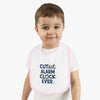 Cute Baby Bib with Alarm Clock Design