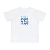 Powered by Milk & Naps Baby T-Shirt, Cute Baby Tee