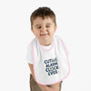 Cute Baby Bib with Alarm Clock Design