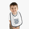 Cute Baby Bib with Alarm Clock Design