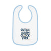 Cute Baby Bib with Alarm Clock Design