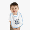Cute Baby Bib with Alarm Clock Design