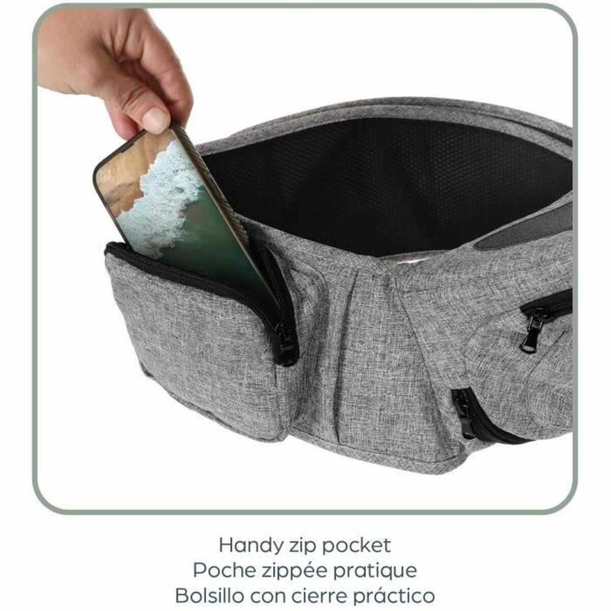Baby Carrier Backpack Dreambaby Grey + 0 Months-5