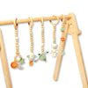 Montessori Baby Gym & Hanging Toys Set | Wooden Play Gym for Babies-5
