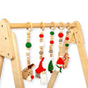 Montessori Baby Gym & Hanging Toys Set | Wooden Play Gym for Babies-6