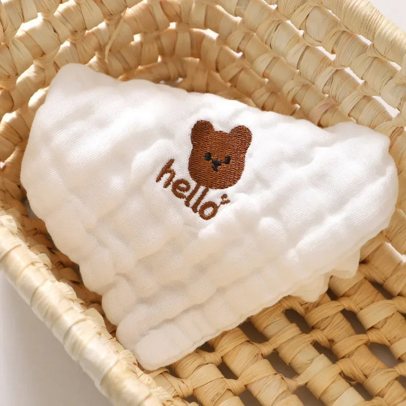 6 Layer Cotton Embroidered Baby Burp Cloth multivariant-8