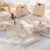 5Pcs/set Mid Waist Intimates Underpants