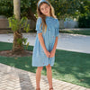 Embroidered Denim Boys Girls Familly Match Clothes