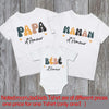 Dad Mom and Me Family Matching Outfit T-shirt