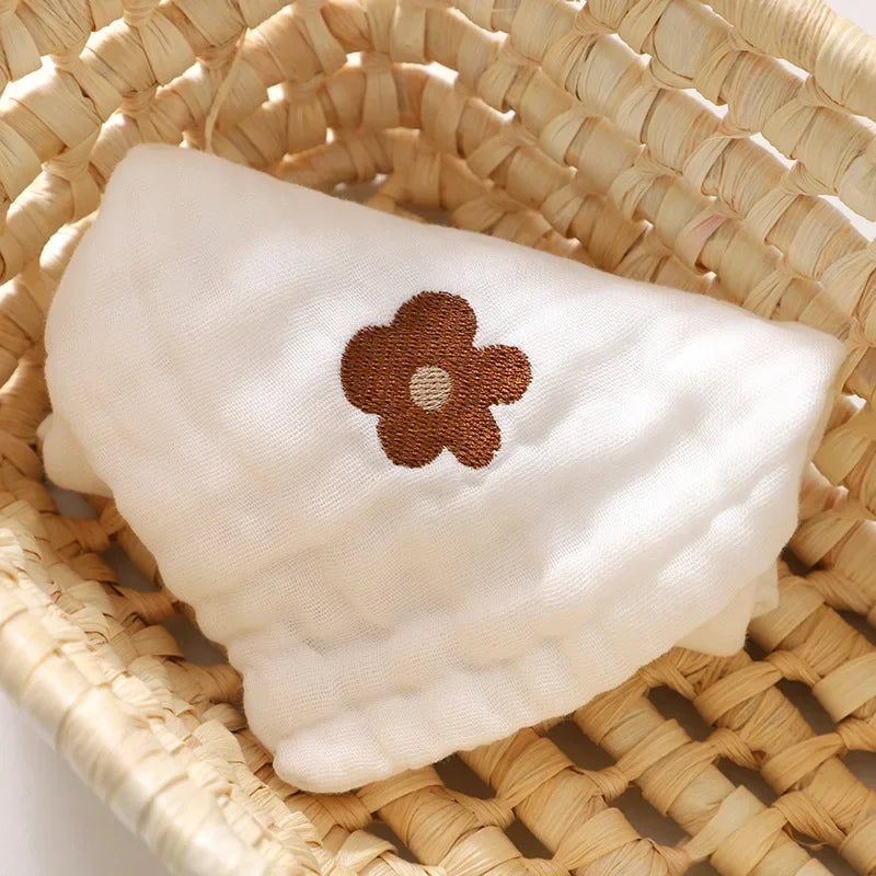 6 Layer Cotton Embroidered Baby Burp Cloth multivariant-7