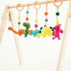 Montessori Baby Gym & Hanging Toys Set | Wooden Play Gym for Babies-2