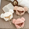 Winter Infant Baby Boys And Girls Solid Fluffy Thermal Hats-0