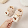 Winter Arrival Baby Animals Cartoon Pattern Anti-slip Fleece-lined Toddler Cotton Shoes-3