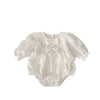 Spring Arrival Baby Girls Long Sleeves Floral Embroidered Bodysuits bodysuit-1