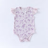 Summer Arrival Baby Girls Fly Sleeves Floral Pattern bodysuit Bodysuits-2