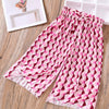Summer Baby Girls Breathable Thin Abstract Pattern Cheap Pants-0