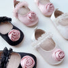 Arrival Baby Girl 3D Flower Ruffle Lace Toddler Soft-Sole Anti-Slip Walking Shoes-1