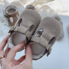 Arrival In Winter Baby Girl Solid Color Plush Warm Anti-Slip Shoes-2