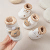 Autumn and Winter Anti-slip Soft Sole Baby Shoes with Fleece-lined Thick Cotton-padded Fabric-0