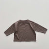 Baby Boy And Girl Solid Color Pullover Design Long-Sleeved Tops-3
