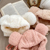 Winter Infant Baby Boys And Girls Solid Fluffy Thermal Hats-3