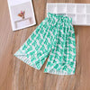 Summer Baby Girls Breathable Thin Abstract Pattern Cheap Pants-2