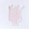 Summer Arrival Baby Girls Fly Sleeves Floral Pattern bodysuit Bodysuits-3