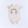 Summer Arrival Baby Girls Fly Sleeves Floral Pattern bodysuit Bodysuits-4