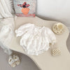 Spring Arrival Baby Girls Long Sleeves Floral Embroidered Bodysuits bodysuit-4
