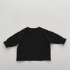 Baby Boy And Girl Solid Color Pullover Design Long-Sleeved Tops-4