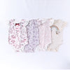 Summer Arrival Baby Girls Fly Sleeves Floral Pattern bodysuit Bodysuits-0