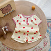 Baby Print Pattern T-Shirt Combo Shorts In Summer Sets-8