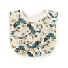 Baby Floral Print Covered Button Design Water Absorbing Bibs-6