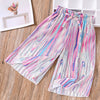 Summer Baby Girls Breathable Thin Abstract Pattern Cheap Pants-4
