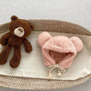 Winter Infant Baby Boys And Girls Solid Fluffy Thermal Hats-7