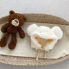 Winter Infant Baby Boys And Girls Solid Fluffy Thermal Hats-5